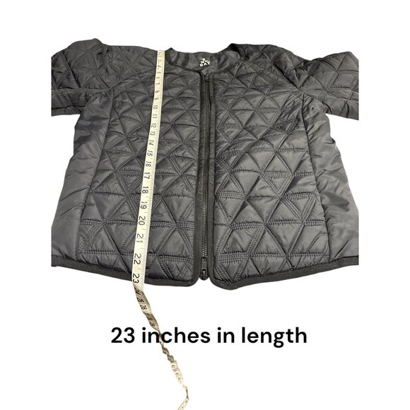 Quilted Black Jacket By 2ND DAY Size 36 Polyamide Shell & Polyester Lining Women - Picture 8 of 8